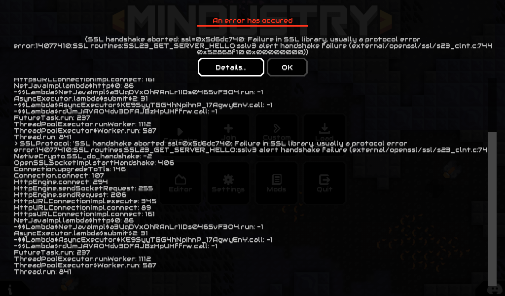 Errors since 124 · Issue #4625 · Anuken/Mindustry · GitHub