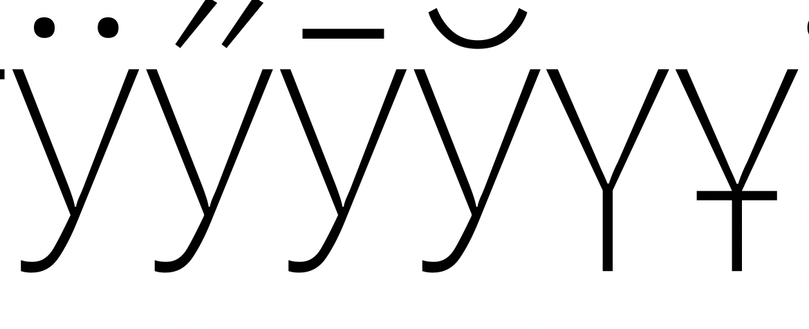 Latin Y X and Cyrillic Ұ У wght: 100 | wdth: 25 | slnt: 0 | GRAD: -50/0 ...