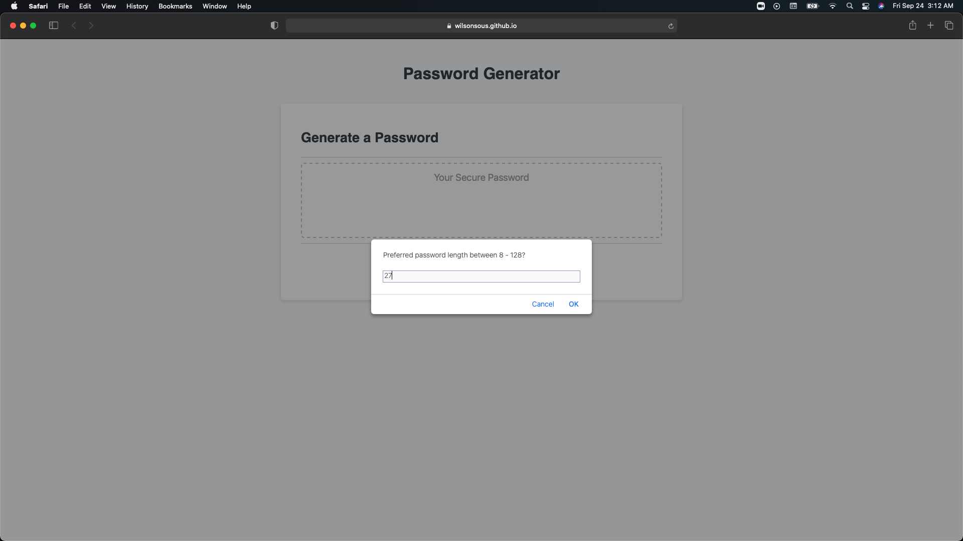 GitHub - wilsonsous/Password-Generator