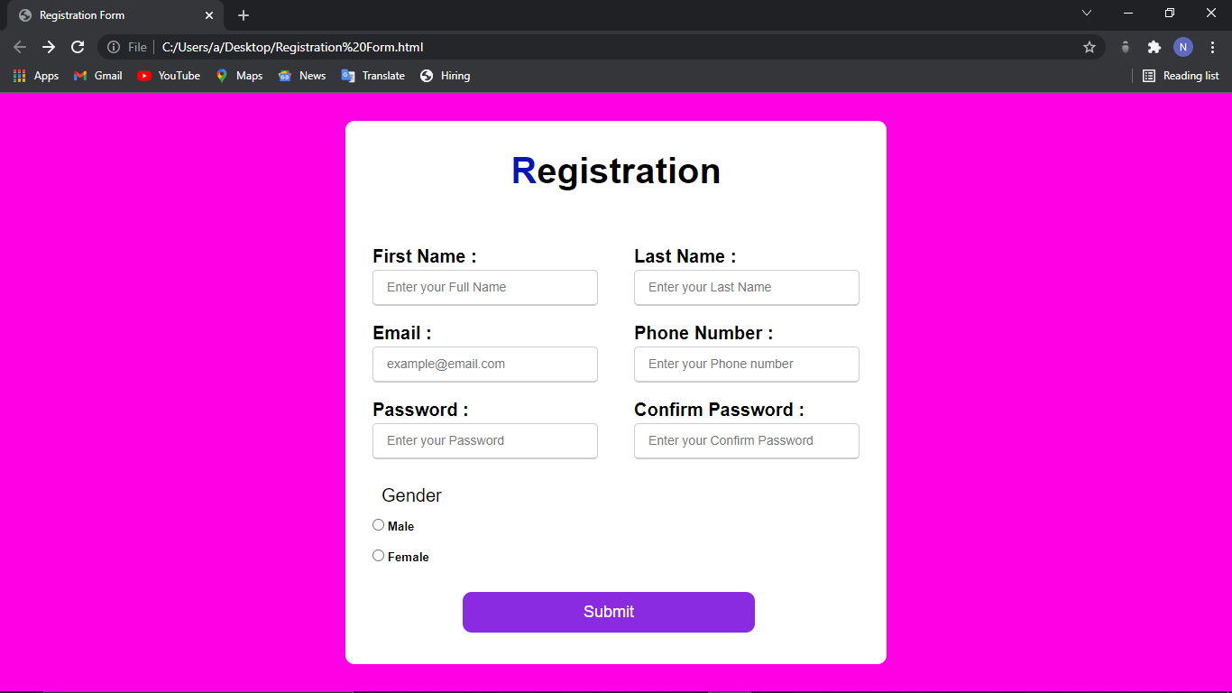 GitHub - nandi87/Registration-Form