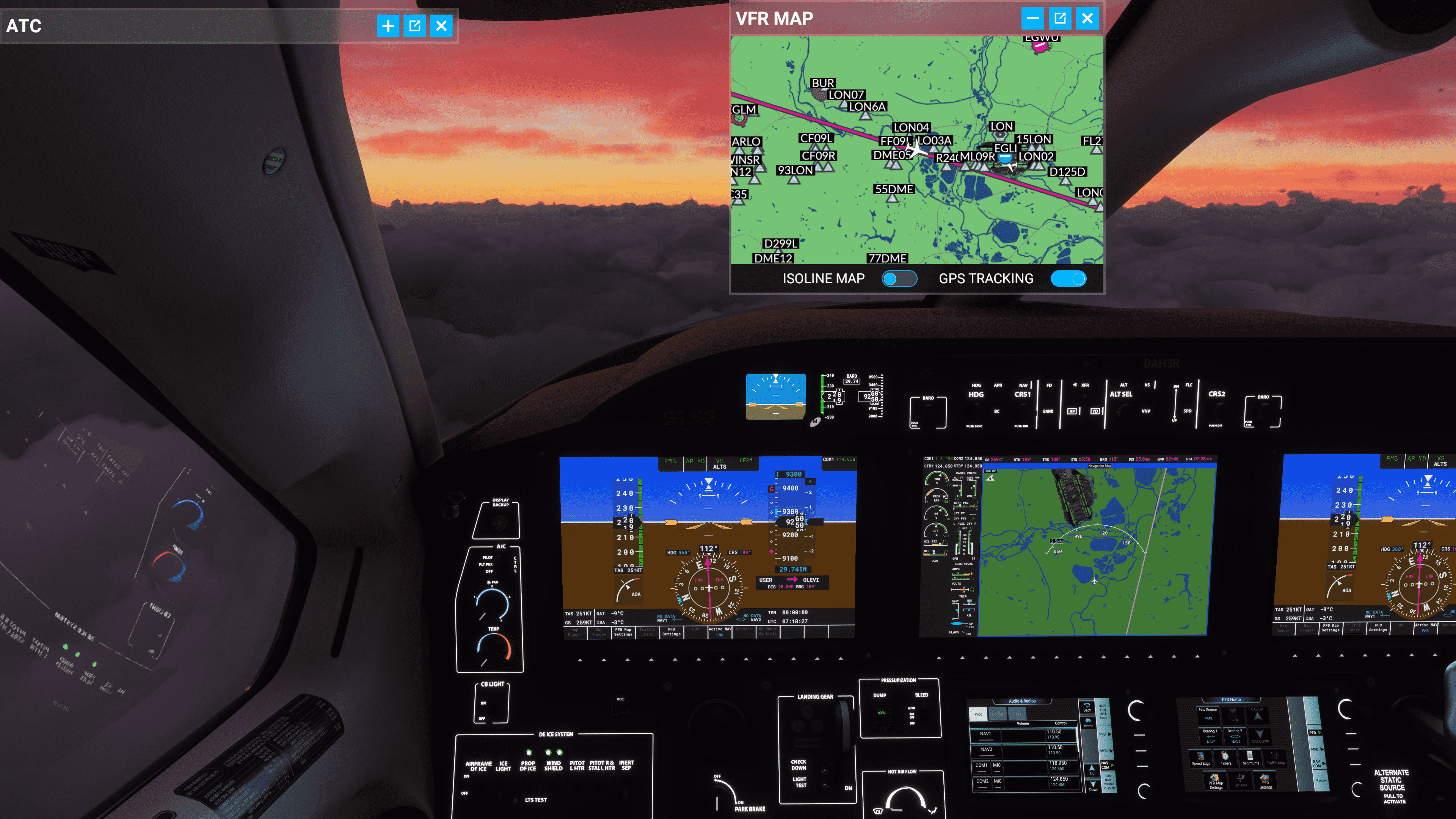 TBM 930 Issues Won't capture glideslope, MFD map not aligned with