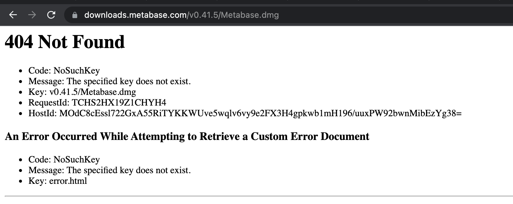 Version 0.41.5 download link for Mac - returns 404 · Issue #19569 ...