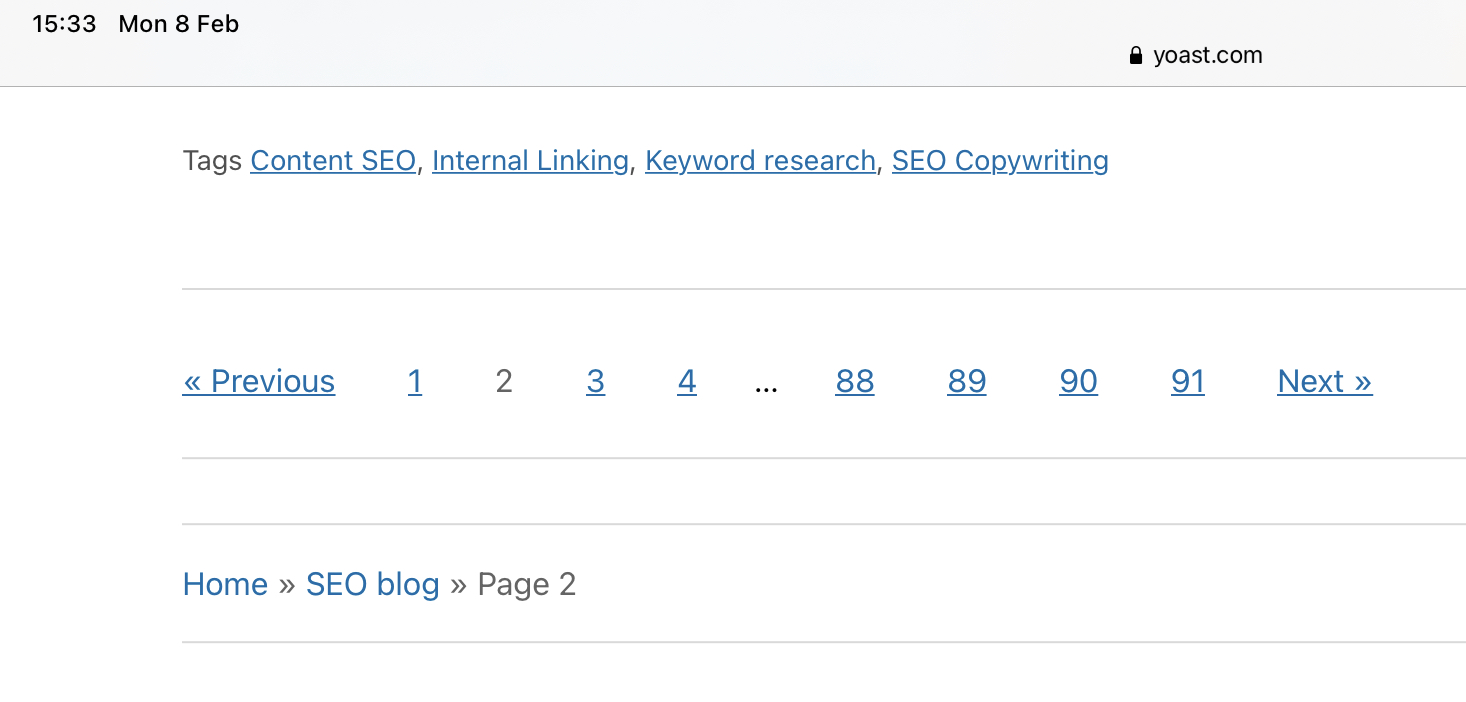 Yoast Breadcrumbs Pagination Issue · Issue 16633 · Yoast/wordpressseo