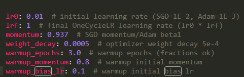 How to turn off the function of 'lrf' and 'warmup'? · Issue #2880 ...