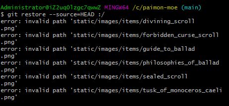 Cannot clone? · Issue #15 · MadeBaruna/paimon-moe · GitHub