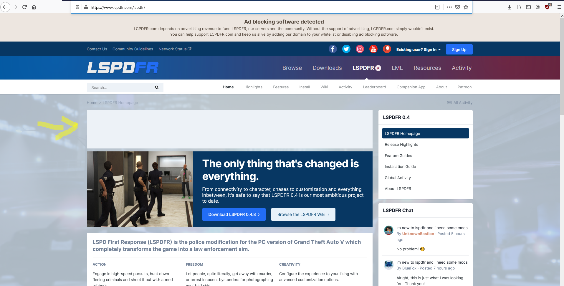 LCPDFR.com ad spaces · Issue #8546 · uBlockOrigin/uAssets · GitHub