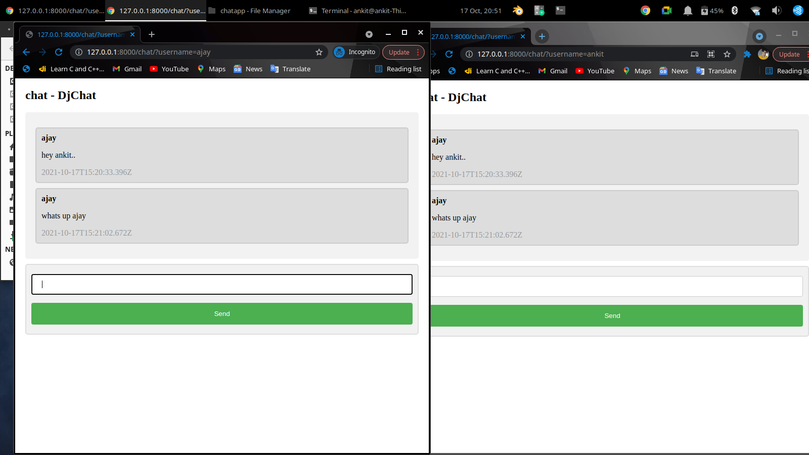 GitHub - Ankit-26-coder/DJANGO-CHAT-APP: you chat with anybody with ...