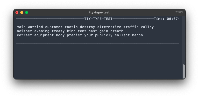 GitHub - aadhavanpl/tty-typing-c: Terminal based typing test (inspired ...