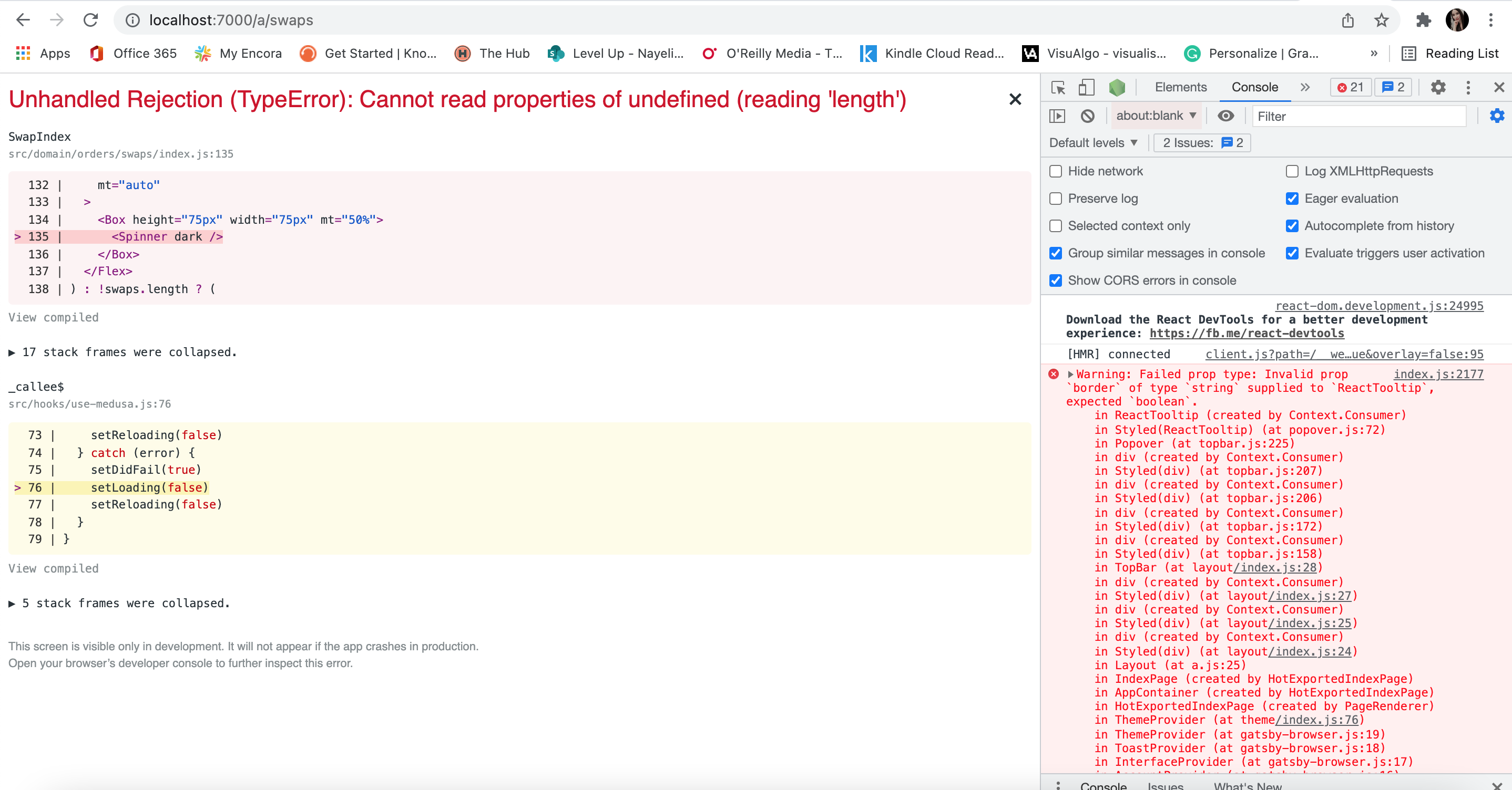 Swap value is undefined and border needs to be a boolean · Issue #211 ...