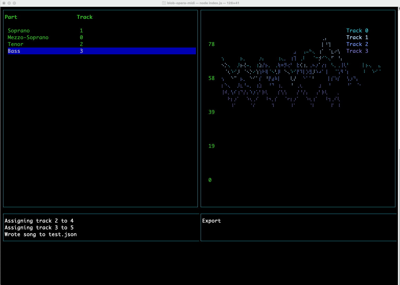 blob opera midi input