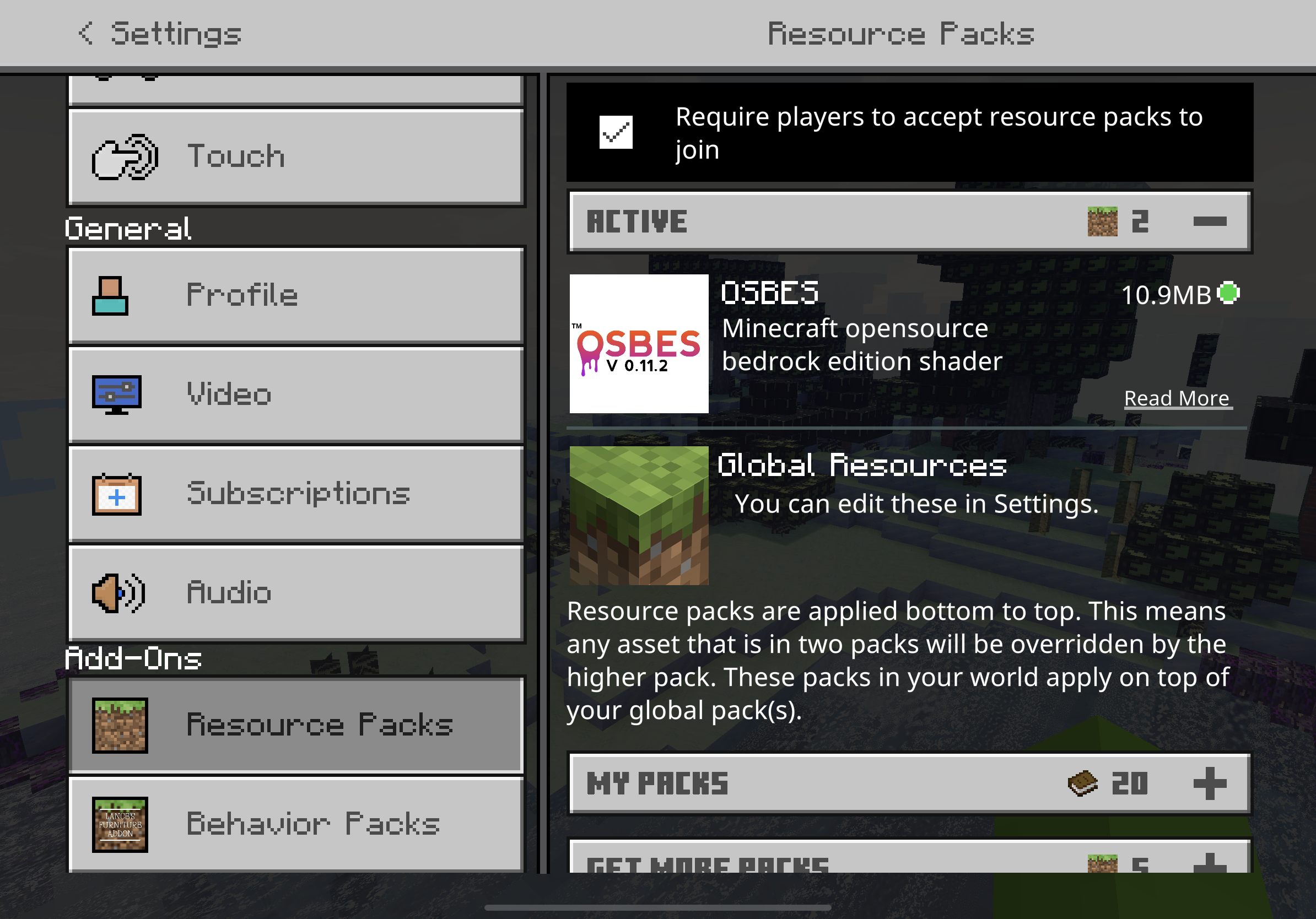 No texture packs, just the shader and this. · Issue #67 · jebbyk/OSBES ...