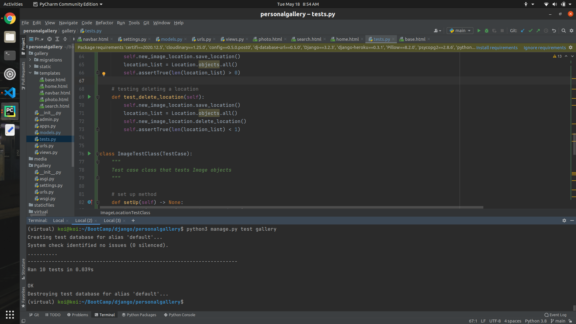 GitHub - melissa-koi/PersonalGallery: This is an application that ...