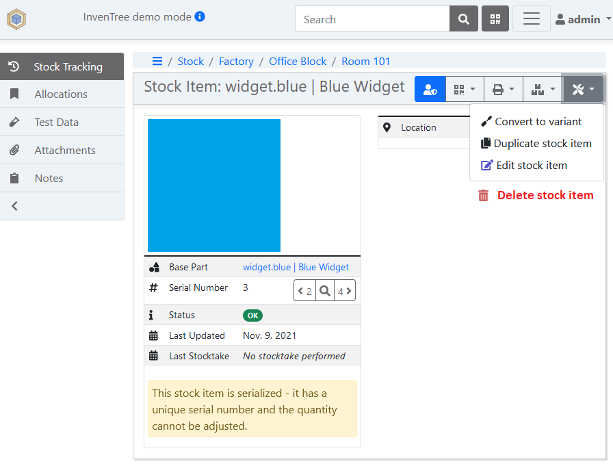[BUG] Serialized stock can only be deleted from parts page · Issue ...