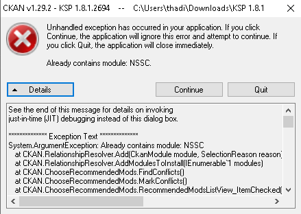 [Bug] Installing mods through audit recommendations causes error ...