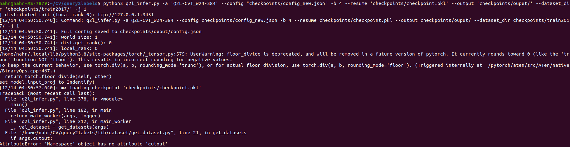 AttributeError while testing · Issue #15 · SlongLiu/query2labels · GitHub
