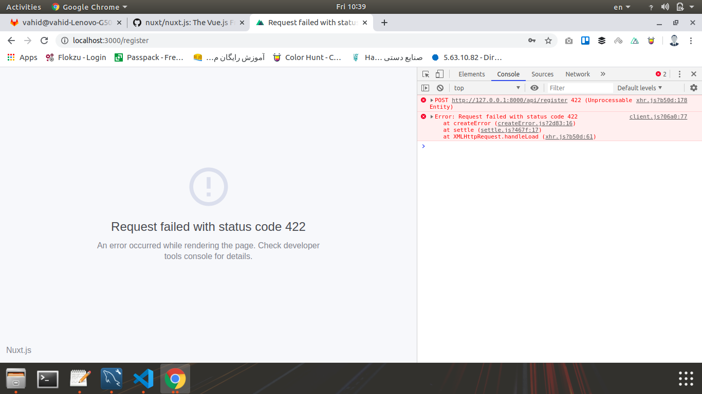 why haver error 422 in register validator? · Issue #95 · cretueusebiu ...