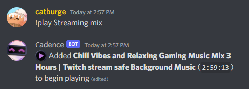 Invoking !play without the playlist subcommand
