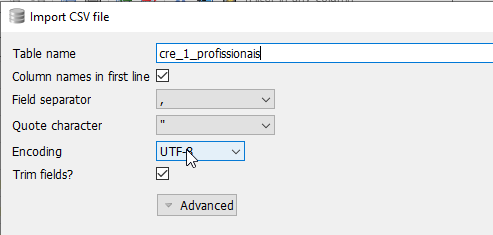 Tabela não abre todas as linhas · sqlitebrowser sqlitebrowser ...