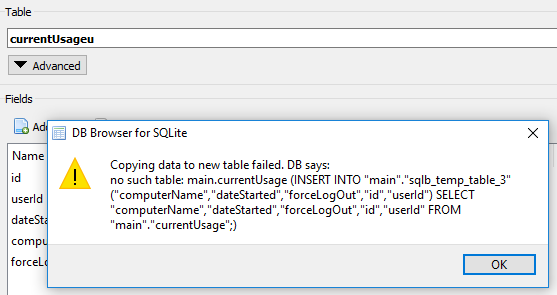 [Nightly] Renaming table fails with error copying data · Issue #1725 ...