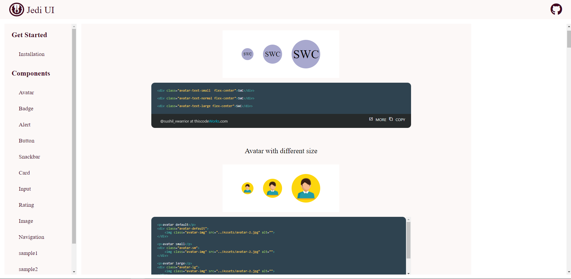 GitHub - sushil-mod/Component-Library: Component Library (Jedi UI)