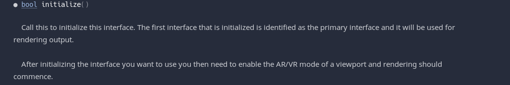 Wrong method spelling "initialize" in class ARVRInterface for GDScript ...