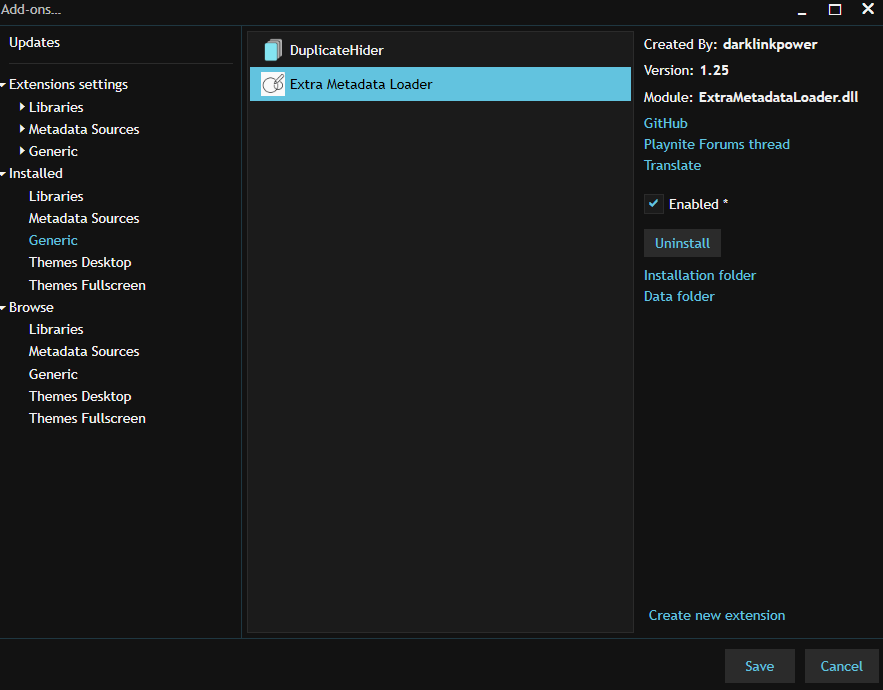 [Extra MetaData Loader] No Menu Entry · Issue #133 · darklinkpower ...