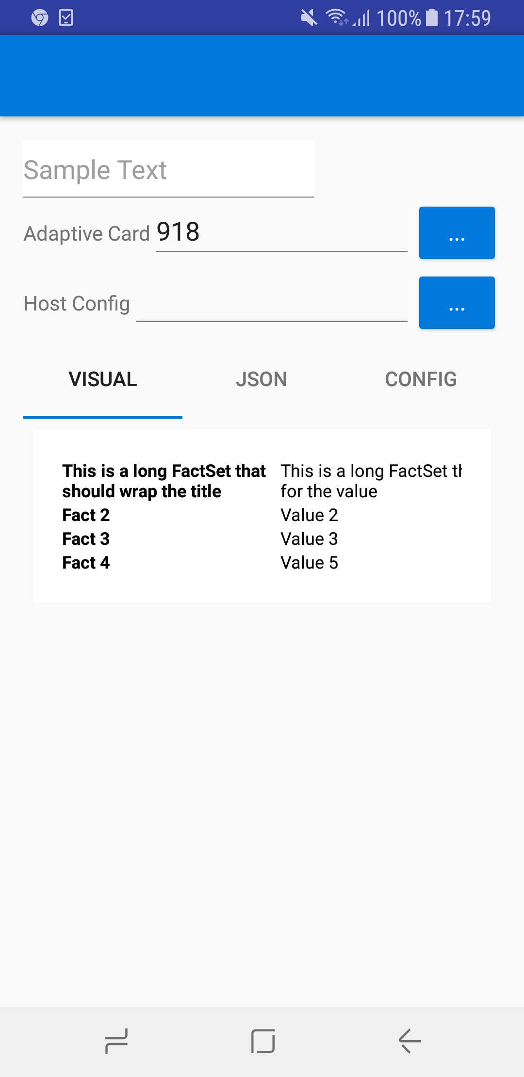 [bug][Android][Teams] FactSet clips content and exceeds the width of ...