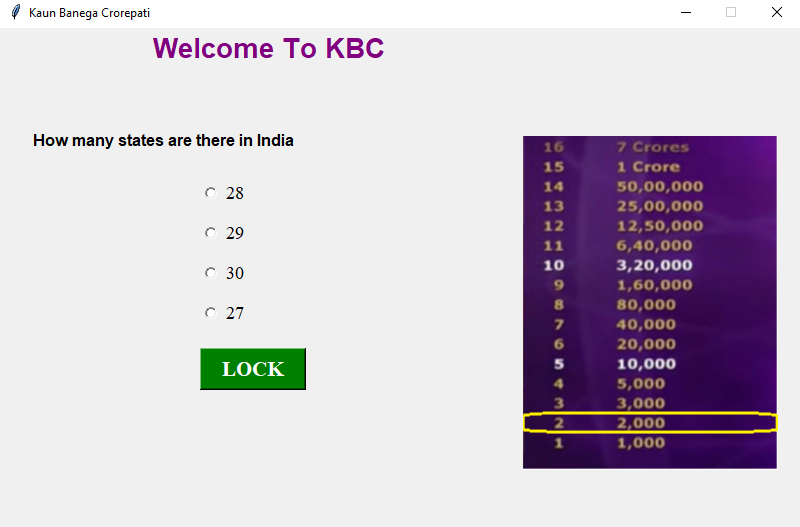 GitHub kpathak0506/KaunBanegaCrorepati