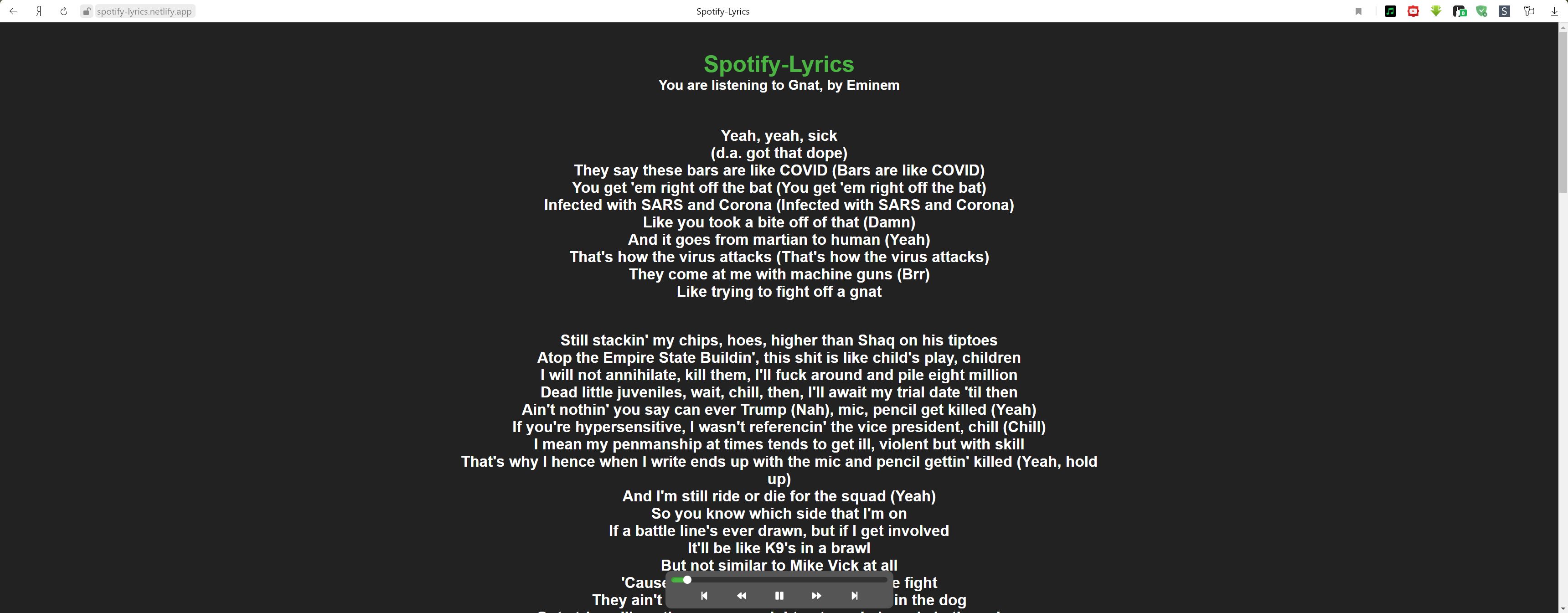 Add player please · Issue 7 · brenu/spotifylyrics · GitHub