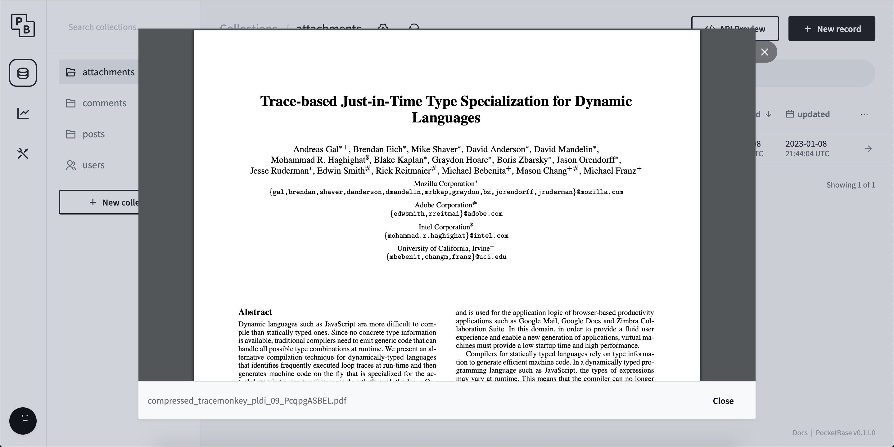 PDF Viewer, sidebar/column resizing · pocketbase pocketbase