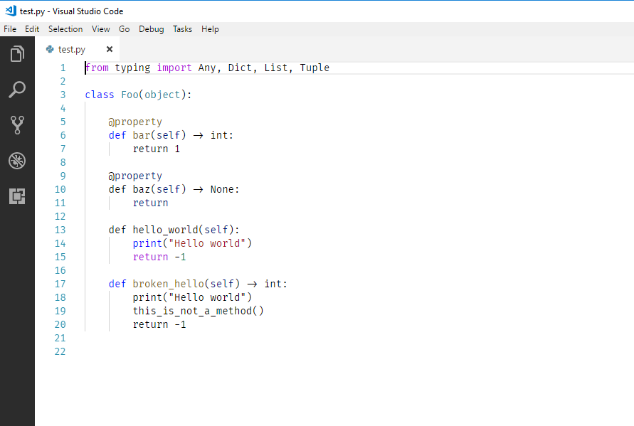 Typing library in Python causing formatting / intellisense fail · Issue ...