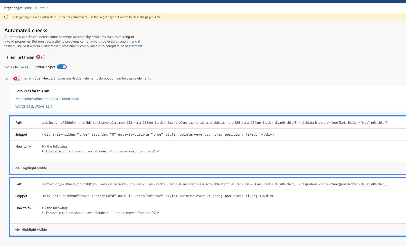 Focusable content should have tabindex='1' on FocusTrapZone · Issue