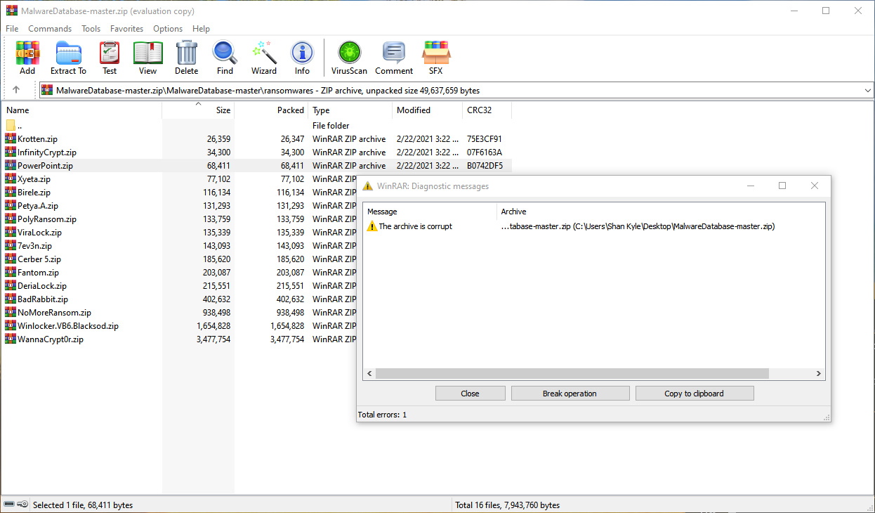 I cant open the downloaded zip file. How to fix this? · Issue #137 ...
