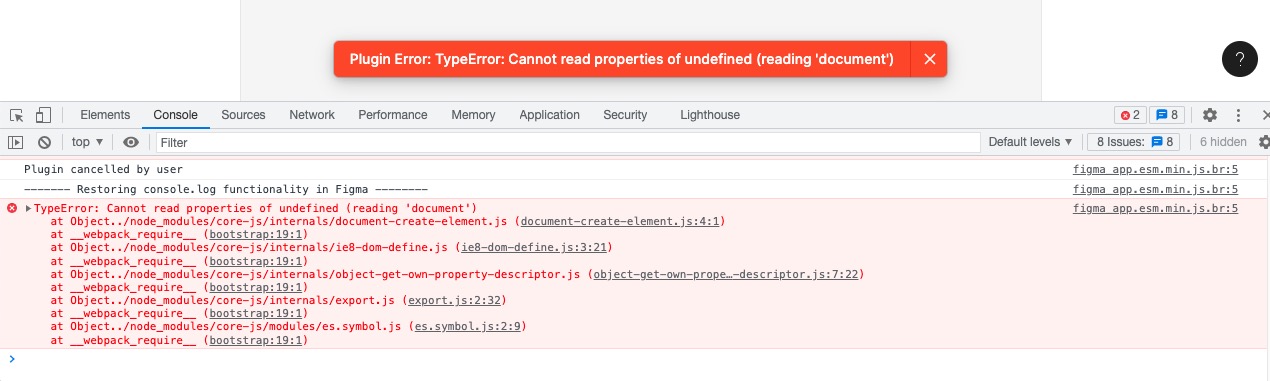 [Dev] Plugin error on In-development version · Issue #1054 · tokens ...