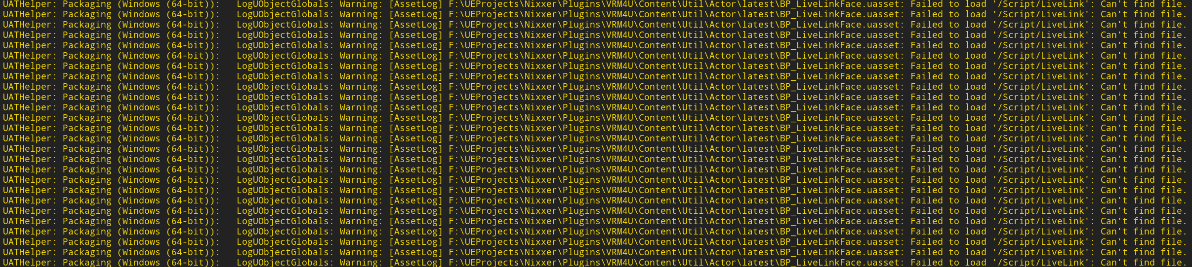 Can't package game, files not found · Issue #58 · ruyo/VRM4U · GitHub