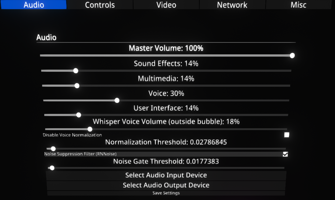 Image of Audio Tab