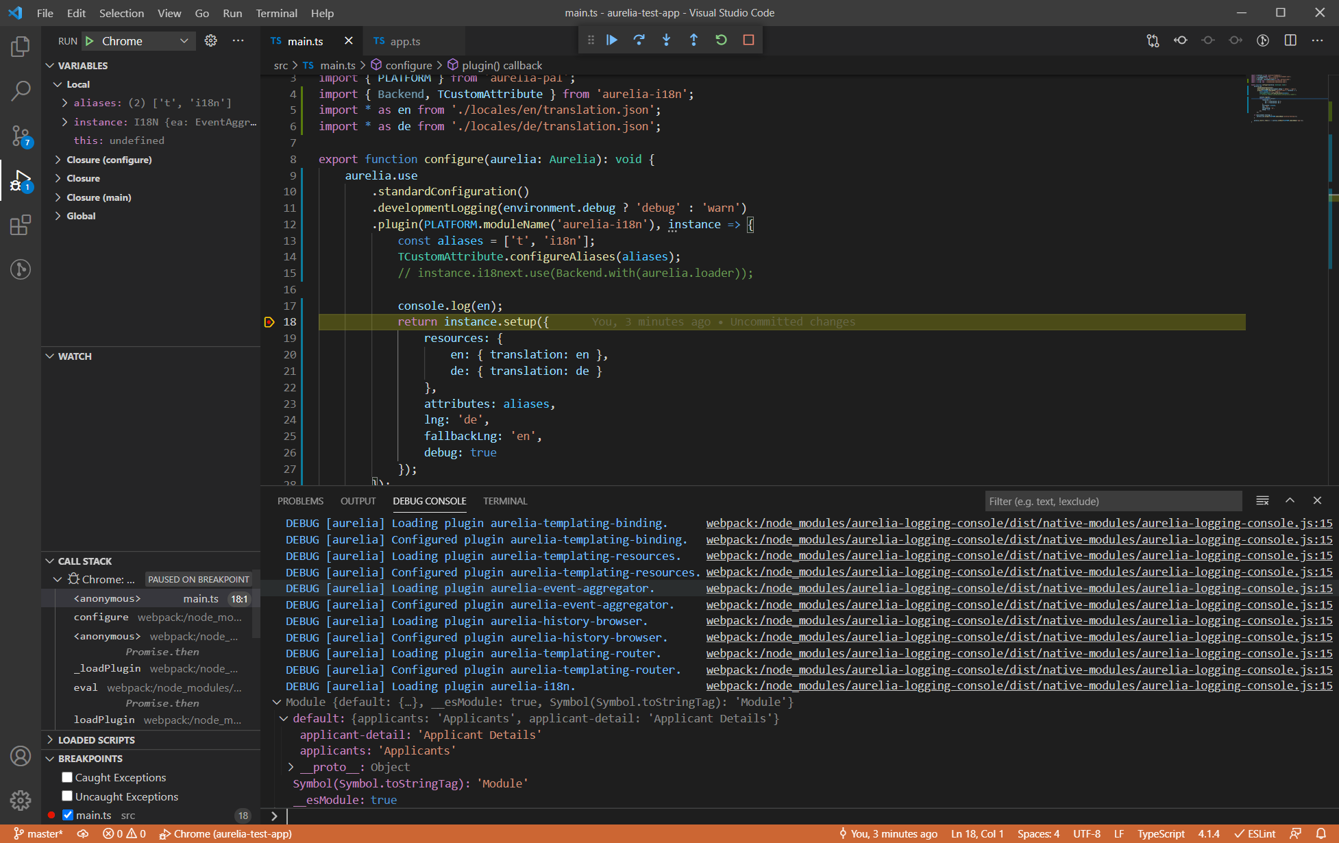 Import of json files fails