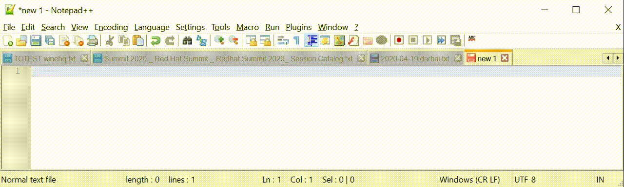 Point In Notepad Cursor staying in the hidden line · Issue #8148 · notepad-plus-plus ...