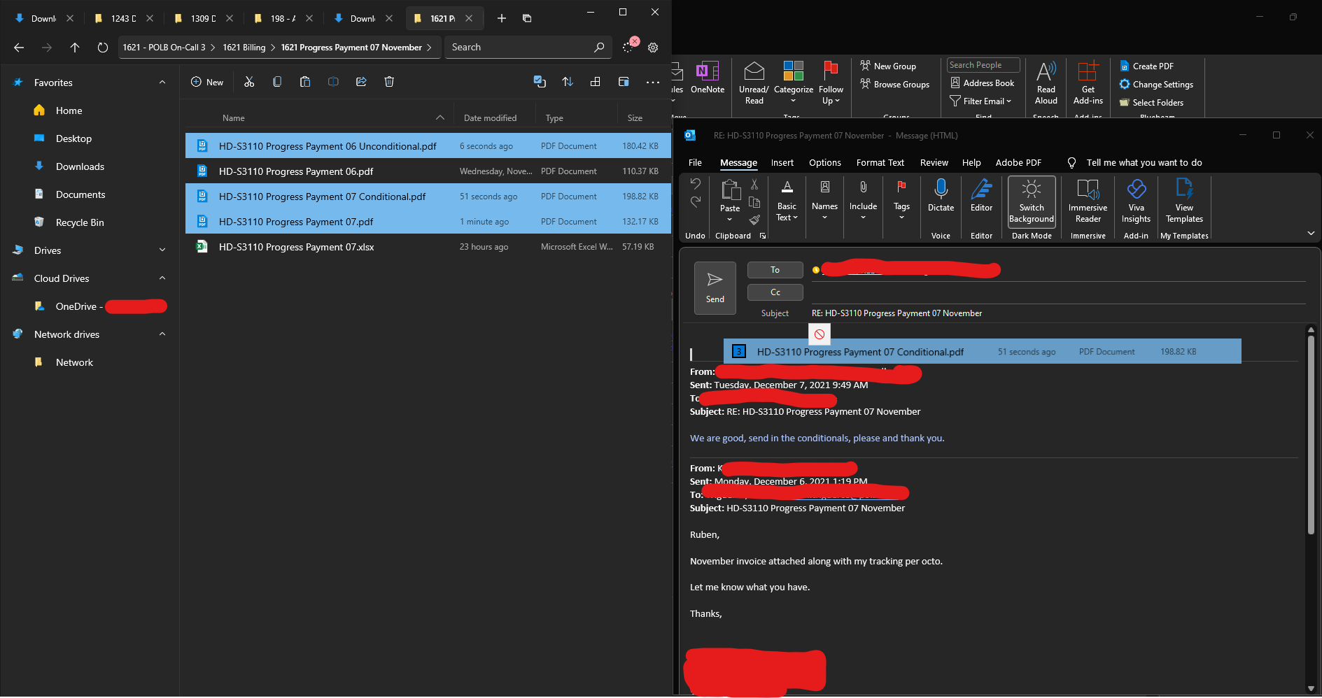 Drag/Drop multiple selected files from ND Files to new email message