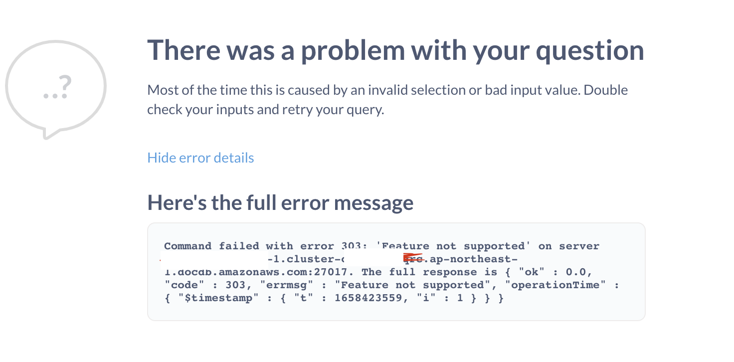 Time Range Filtering is not supported in AWS Document DB · Issue #24191 ...