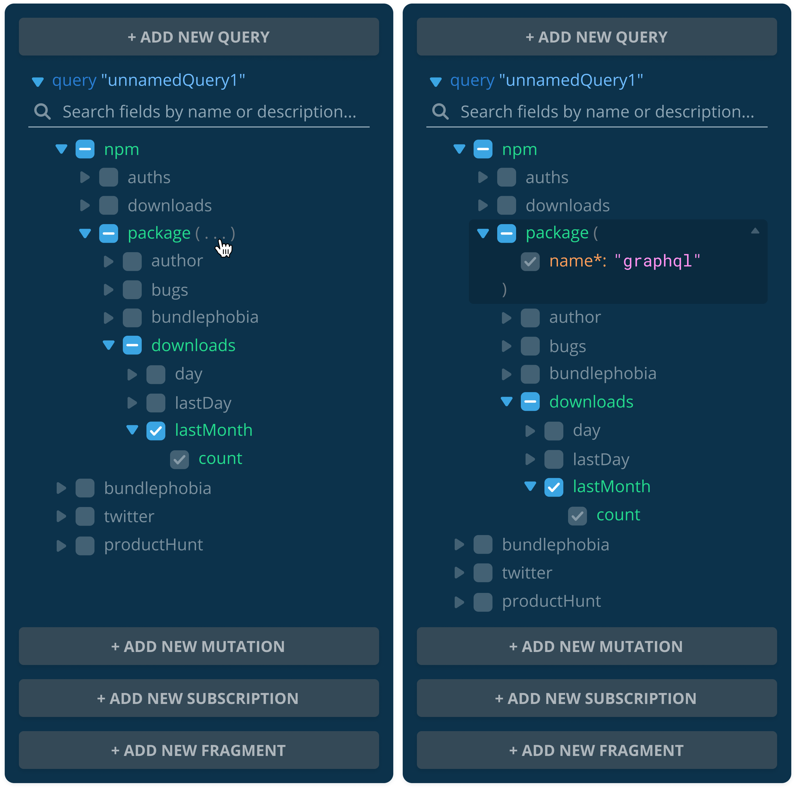 graphiql-explorer-expand-arguments