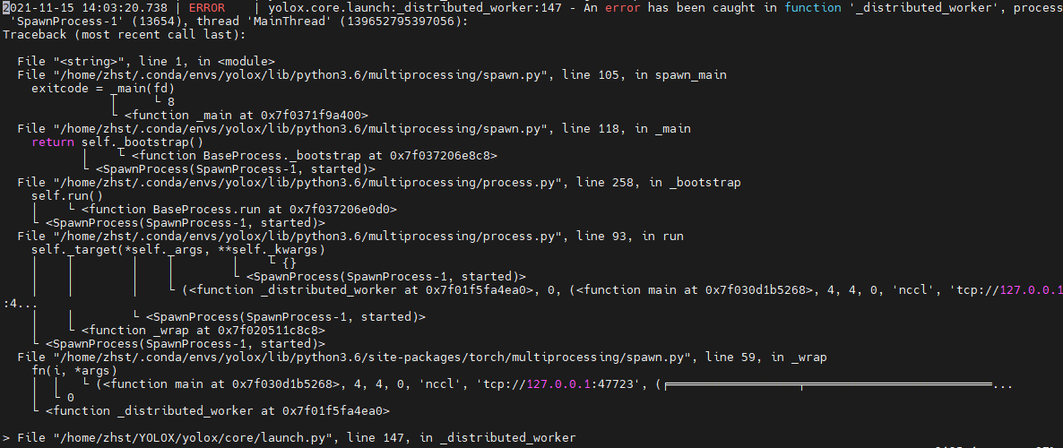 训练过程中出现如图所示错误 · Issue #904 · Megvii-BaseDetection/YOLOX · GitHub
