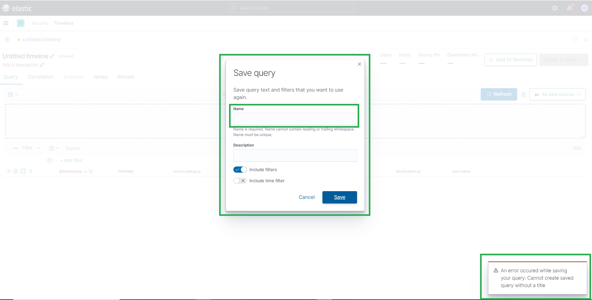 [Security Solution][Enhancement] User friendly error message should be ...
