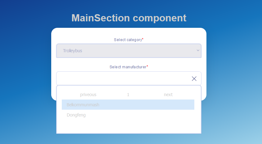 GitHub - avlitvin73/SelectBusReact: Ppractical React task for interview ...
