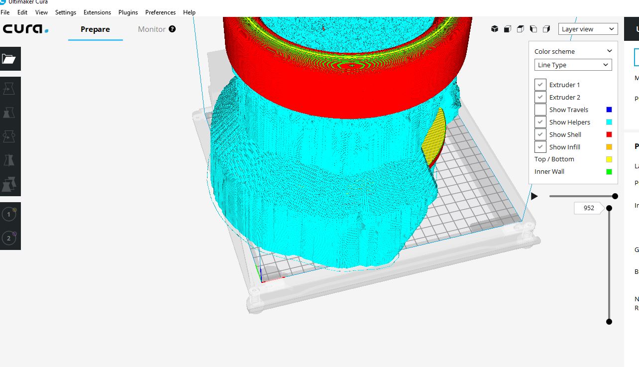 Tree supports generate off build platform · Issue #3254 · Ultimaker ...