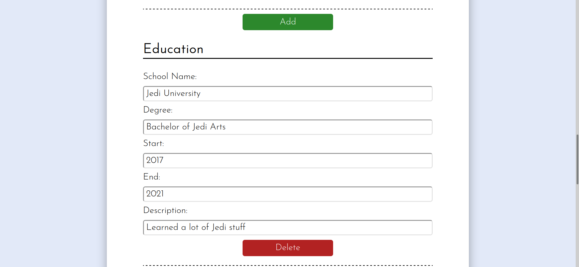 GitHub - SonDao99/cv-project: A ReactJS CV creator app