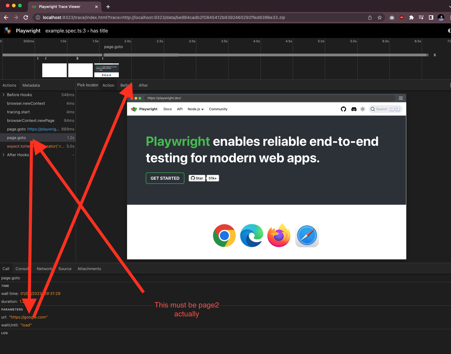 [REGRESSION] Trace has only 1 browser in timeline/snapshots · Issue