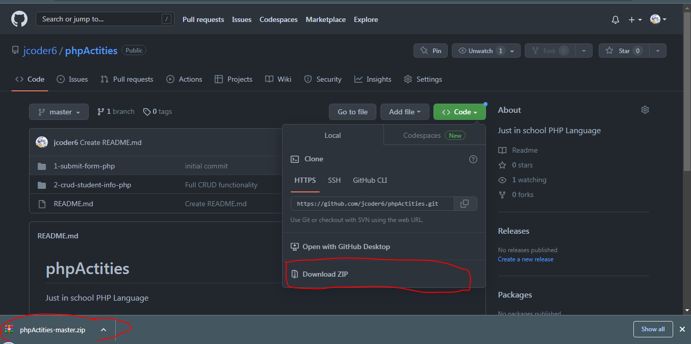 GitHub - jcoder6/phpActities: Just in school PHP Language