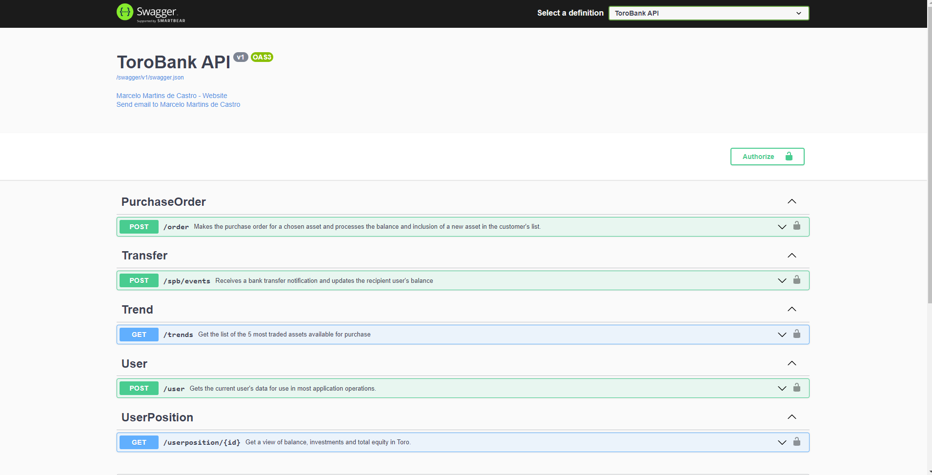GitHub - marcelomcdev/toro-bank-backend