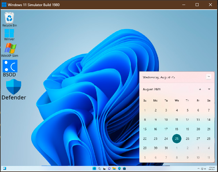 ScreenShots - opuadm/windows11simulatorscratch GitHub Wiki